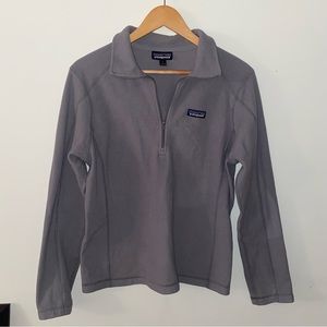 Gray Patagonia quarter zip